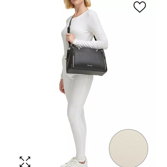Calvin Klein Pebble Leather Tote/Satchel - BRAND NEW - Picture 5 of 8